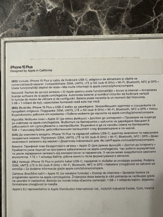 Iphone 15 Plus 128GB Blue