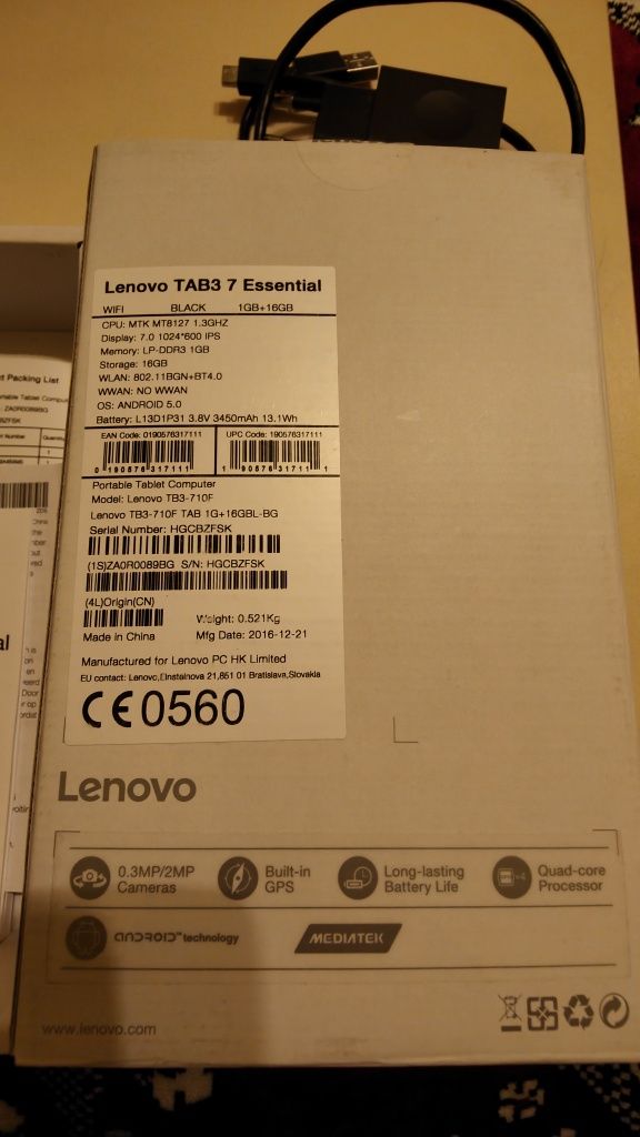 Lenovo TAB3 Essential -710F