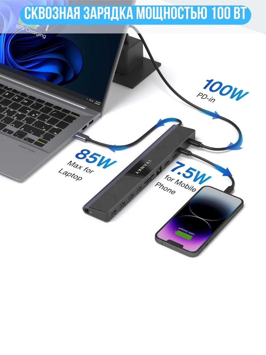 Многофункциональная USB-C док-станция 12 в 1 EdgeDock 1 VCC08