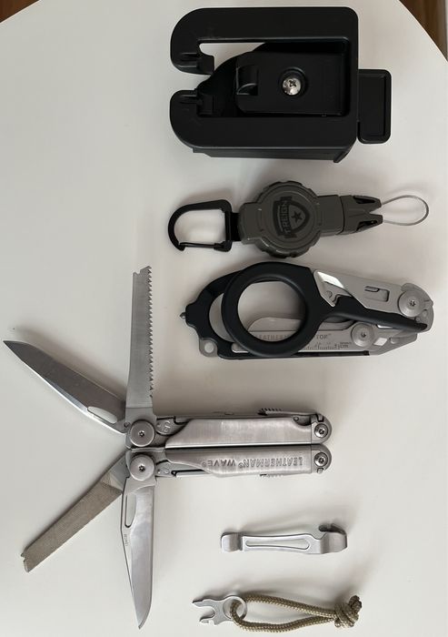 Leatherman Multitool Wave,Raptor+T-Reign Retractor USA