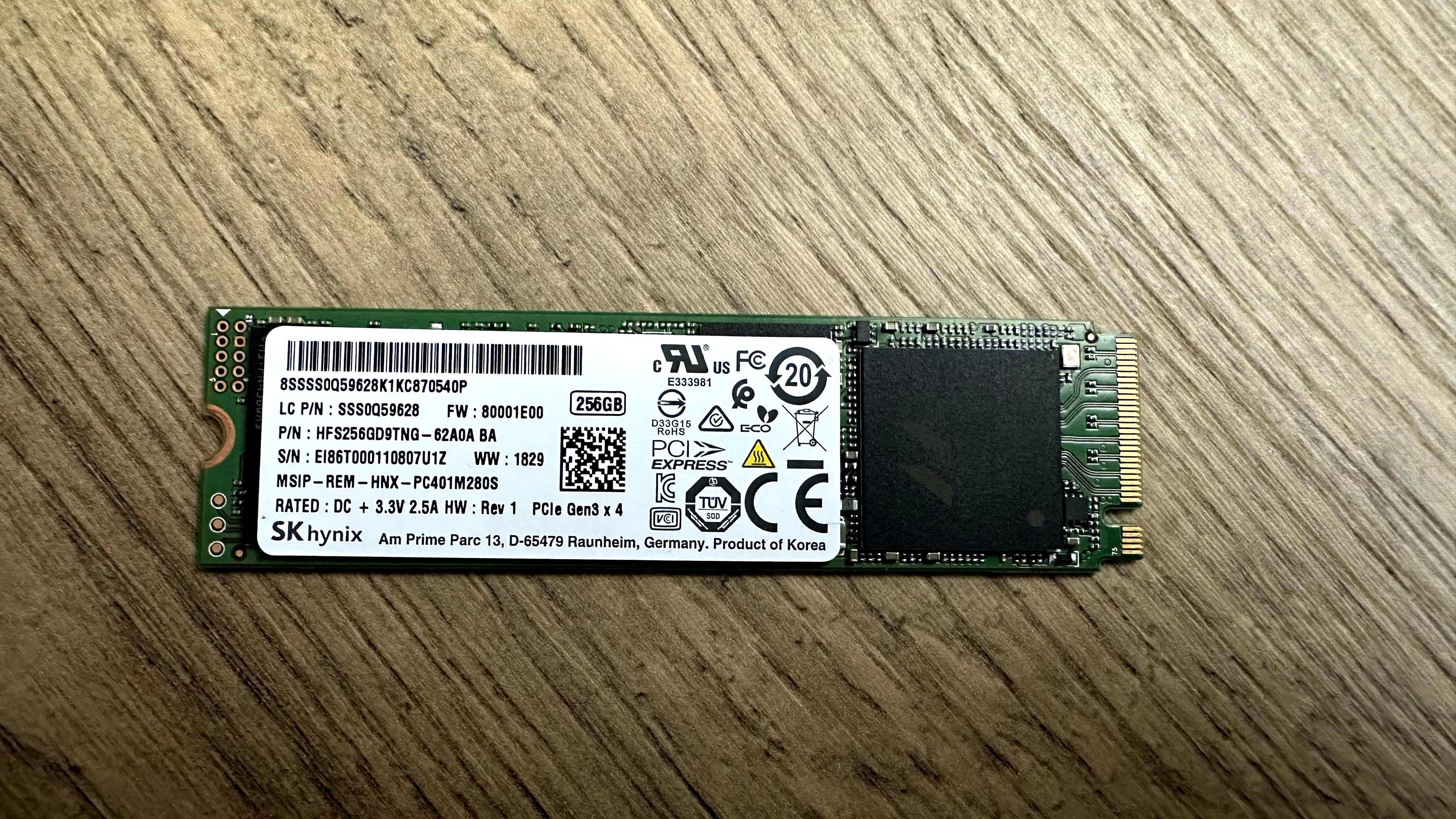 256GB SSD m.2 2280 Вътрешен диск SanDisk / Lite-On /Samsung / SK hynix