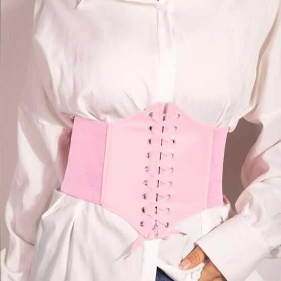 Черен корсет еко кожа, пънк корсет , готик корсет, секси корсет