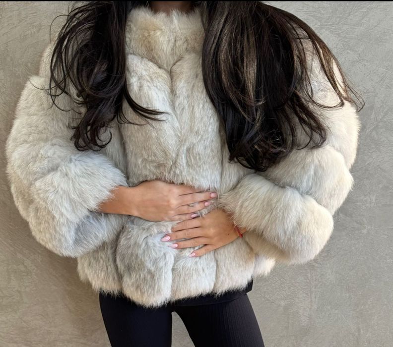 Дамско палто от естествен косъм