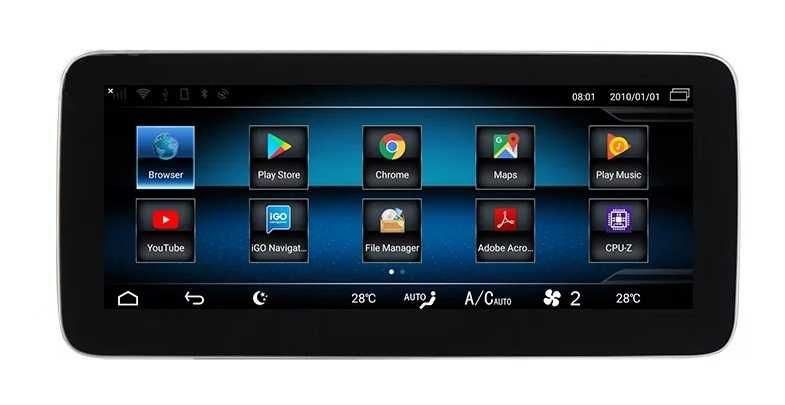 Navigatie Mercedes GLA CLA A CLASS Android Internet 4G Wi-Fi Bluetooth