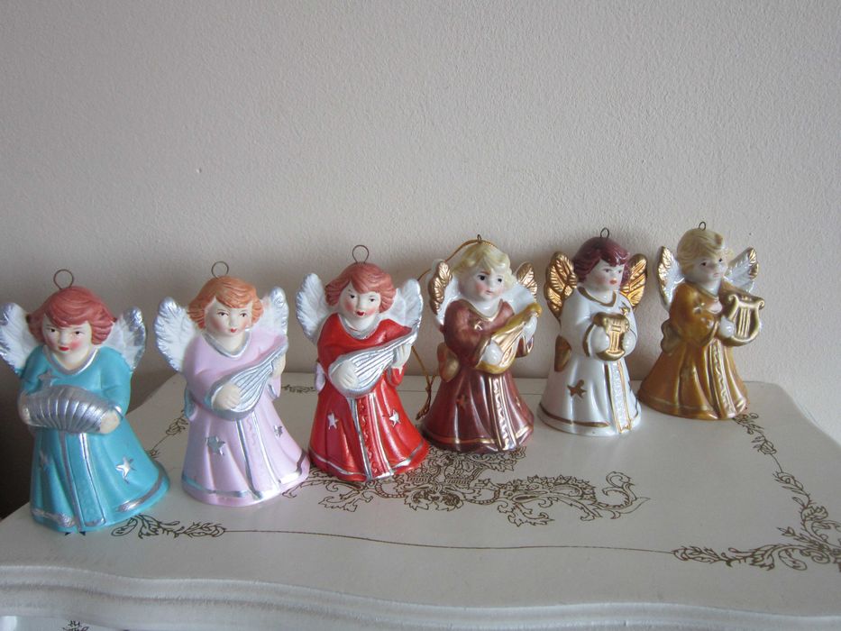 cadou rar  6 Ingeri clopotel colectie vintage Germany impecabil