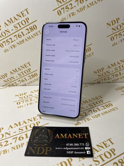 NDP Amanet Braila Iphone 15 Pro Max (42097)