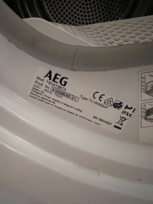 Сушилня 8000 Термопомпа 8 kg WIFI 700W