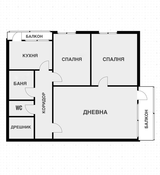 Продава се Тристаен апартамент в Варна, Трошево - 82 кв.м за 1536 €/кв.м - Снимка #2