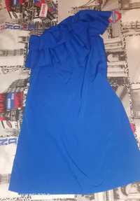 Дамска рокля краслко синьо