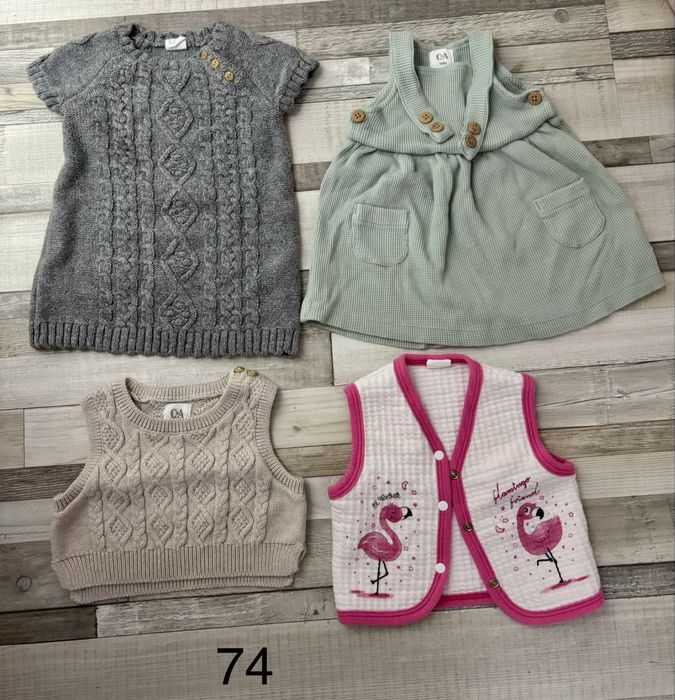 Lot haine fetita 6-9 luni marimea 74 (C&A, H&M, Sinsay, Next, Pepco)