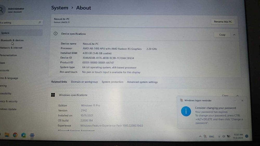 Laptop Toshiba Satelite L750 vand/schimb