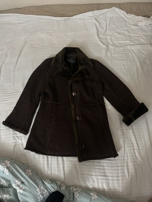 Дубленка зимняя женская