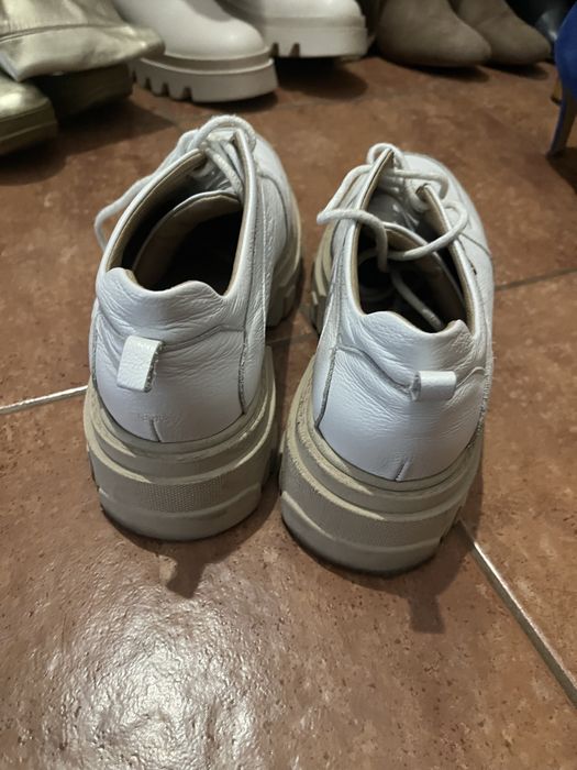 Кафеви гуменки, Adidas Gazelle, ест. Кожа обувки