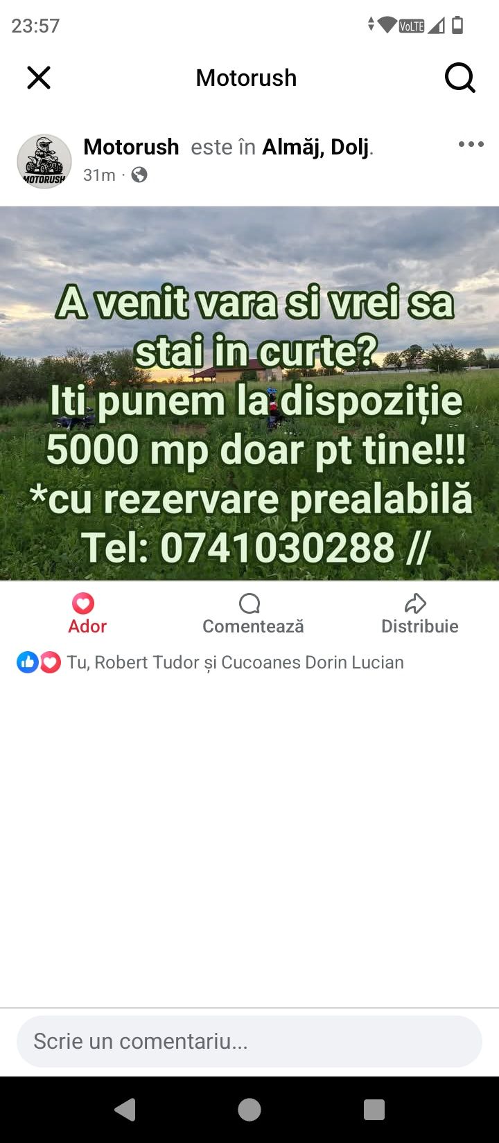 ATV-uri de închiriat pentru copii – Almăj (jud. Dolj) –