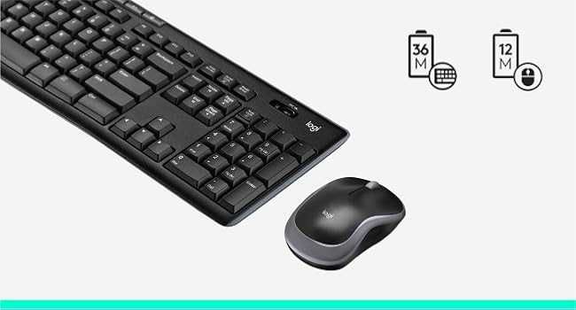 Безжична мишка и клавиатура Logitech Wireless Combo MK270