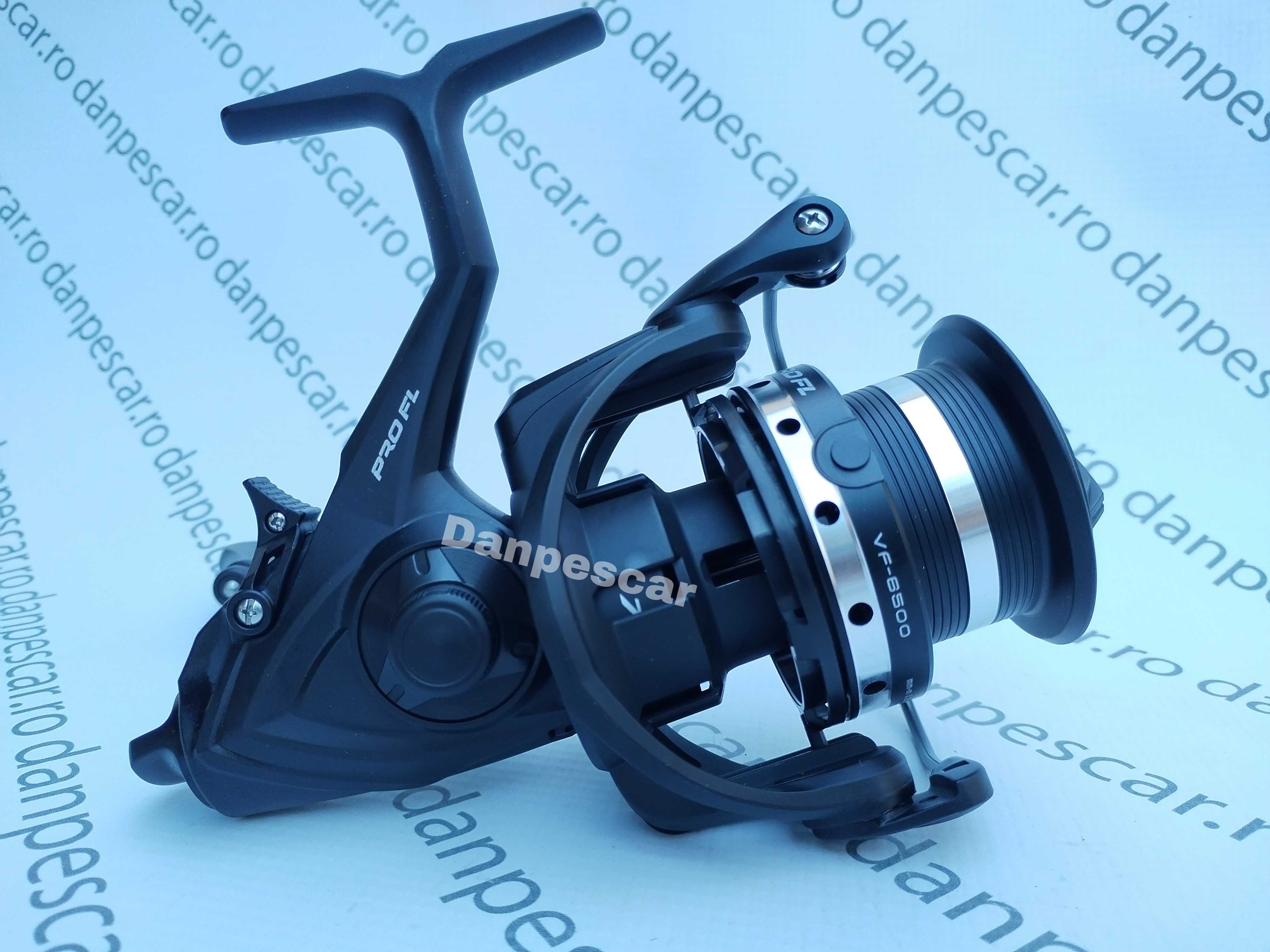 SET 4 Mulinete Feeder si Crap PRO FL VIRUS VF6500 Long Cast+baitrunner