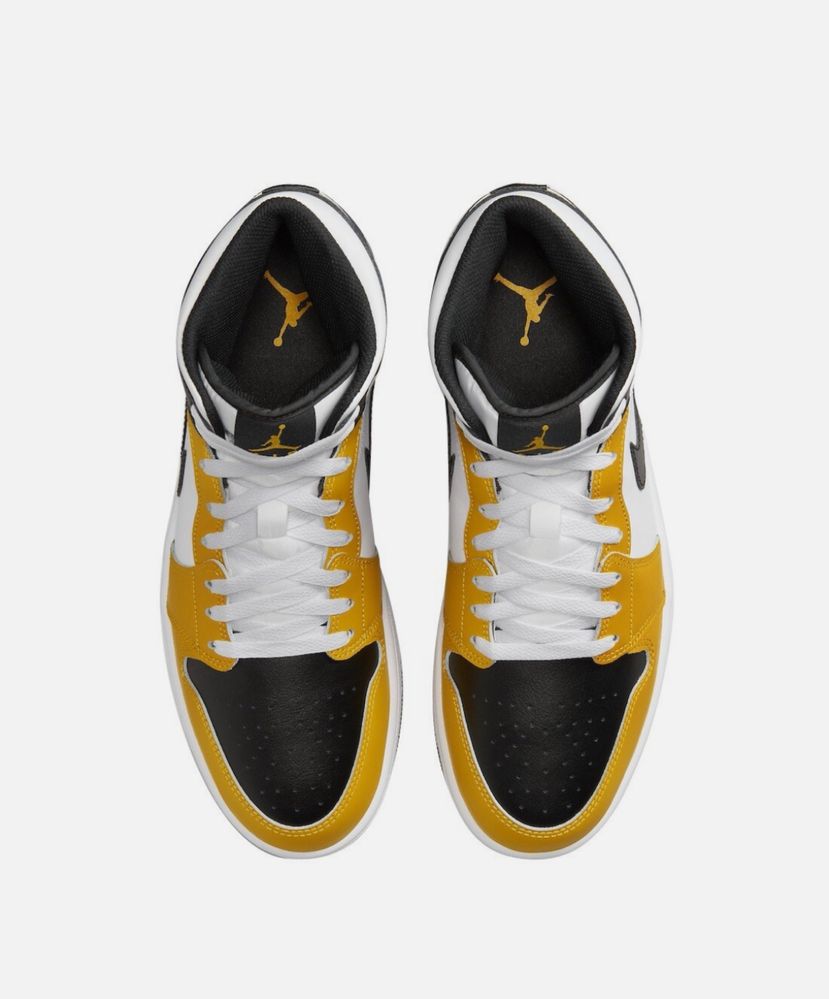 Air Jordan 1 Mid Yellow Orche/Black-White