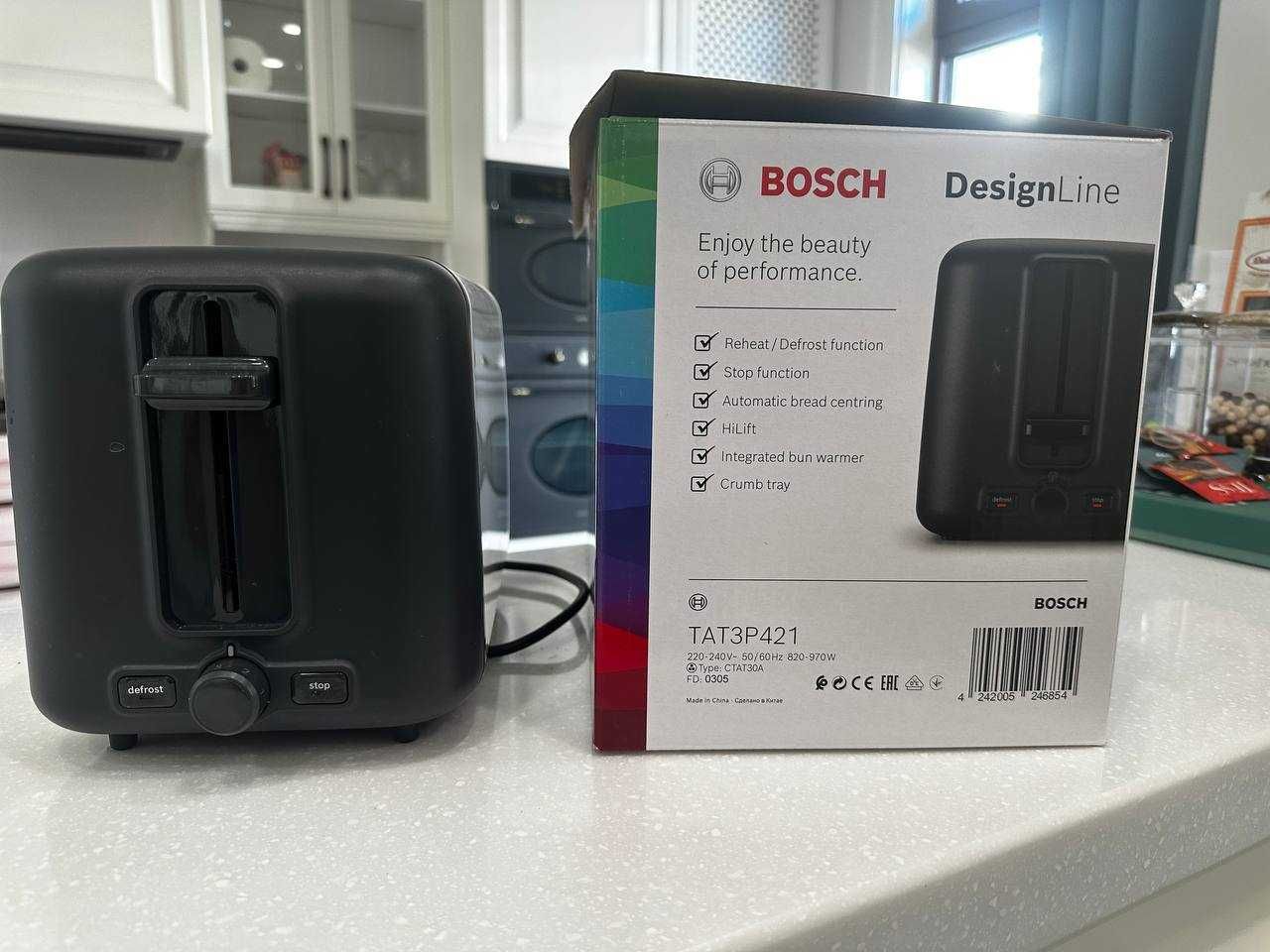 Тостер Bosch TAT3P421 DesignLine