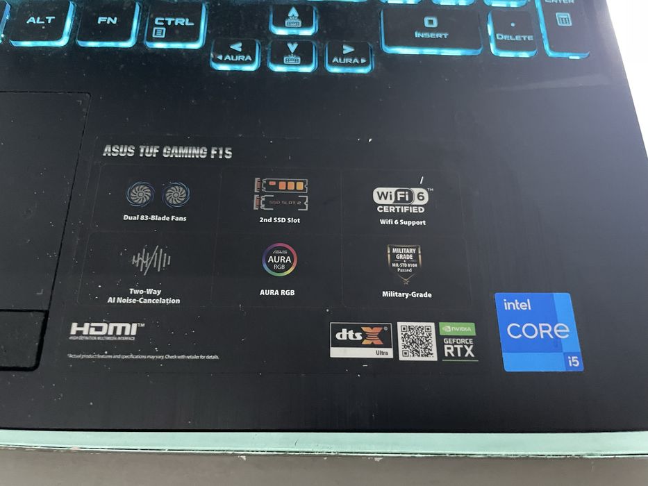 Гейминг лаптоп Asus TUF Gaming F15 FX506HC-HN004