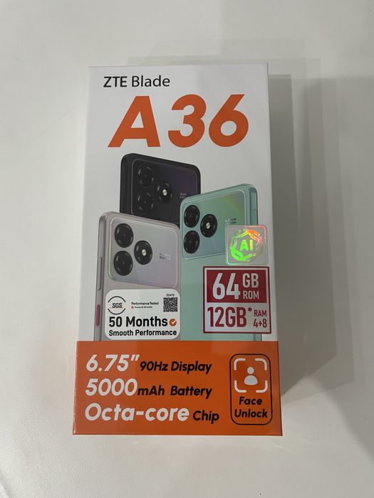 Новый в коробке ZTE Blade A36 64 Gb
