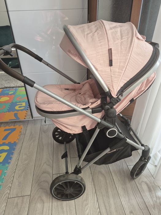 Cărut 3 în 1 transformabil și leagăn electric