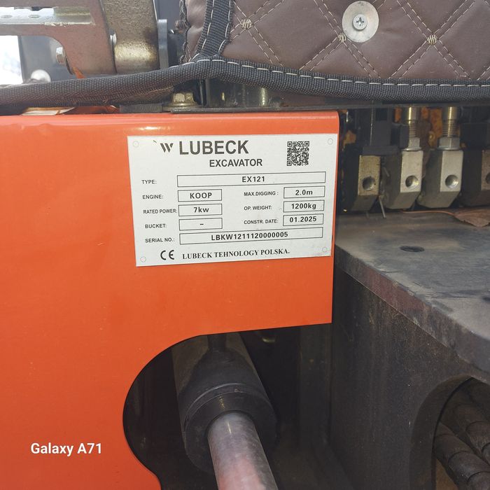 Miniexcavator 1200kg