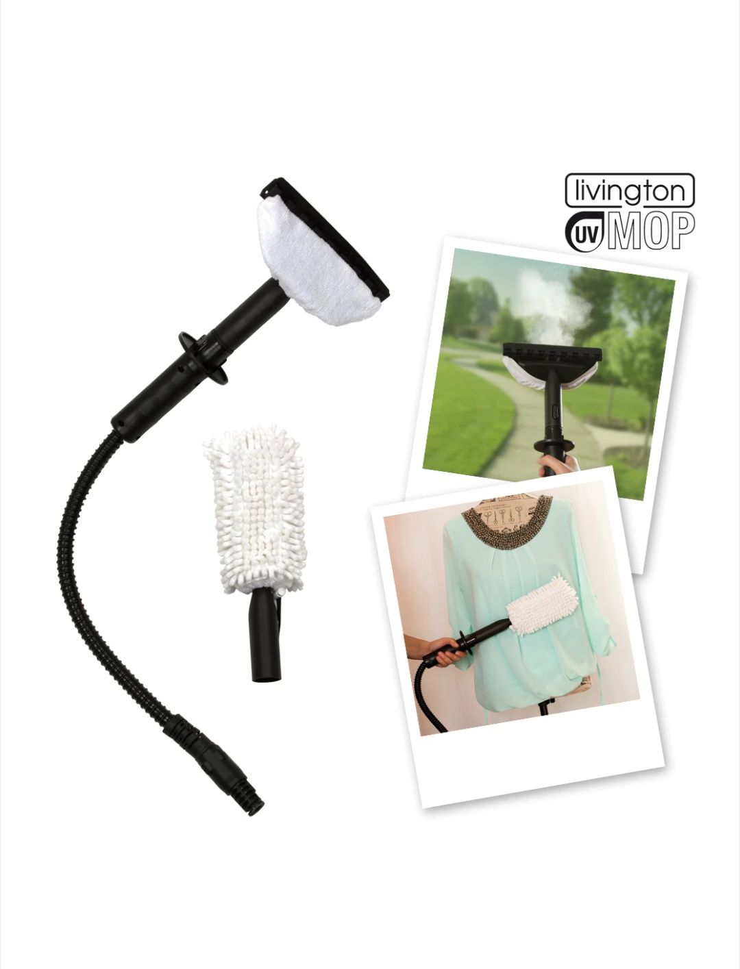 Livington UV Mop aparat de curatat cu aburi 8 in 1