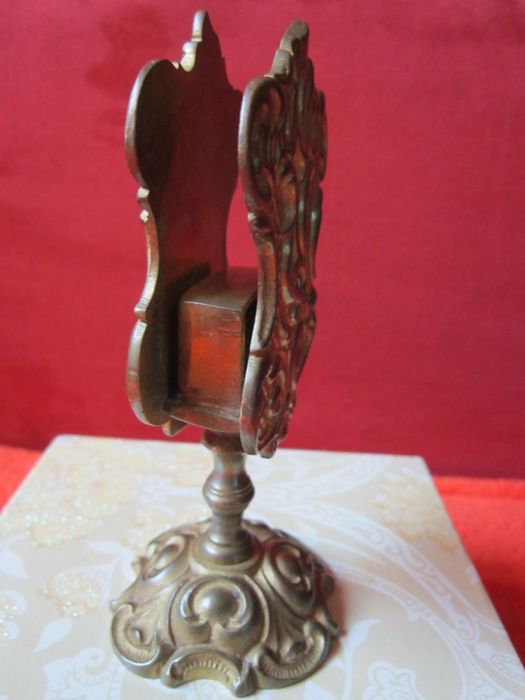 cadou rar Antique Art Nouveau Holder Depose bronz masiv