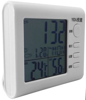 Termometru, Ceas Si Higrometru, Cu Afisaj LCD