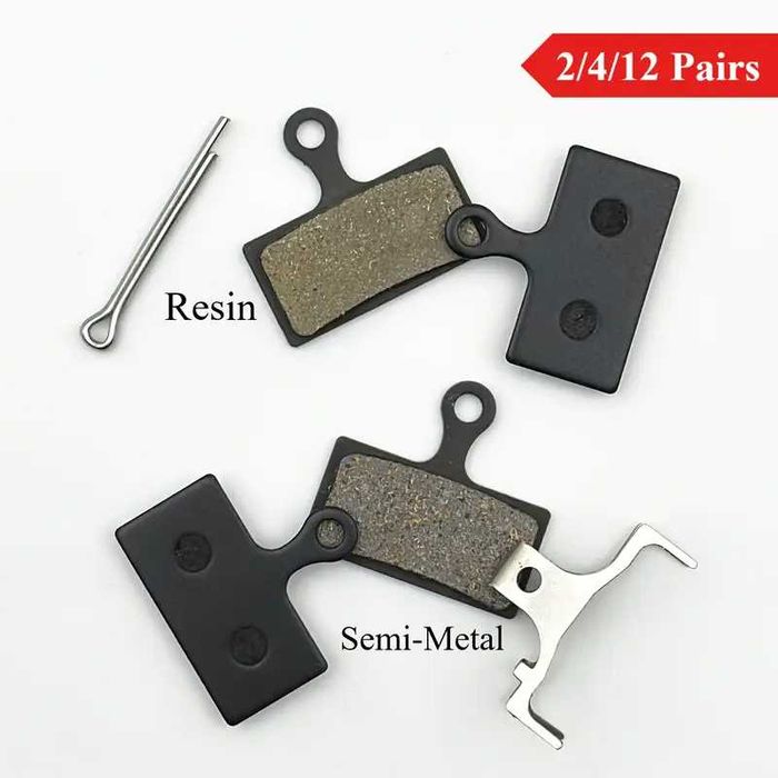 Placute frane compatibile cu XT, XTR, SLX, Deore, (4 pistoane) - Resin