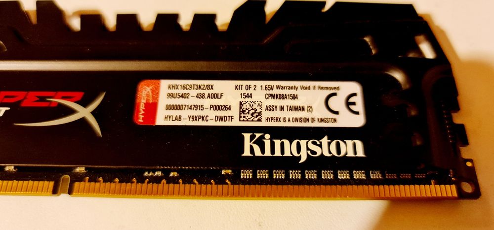 16GB RAM DDR3 1600MHz Latenta CL9 1.65V Hyper Beast X