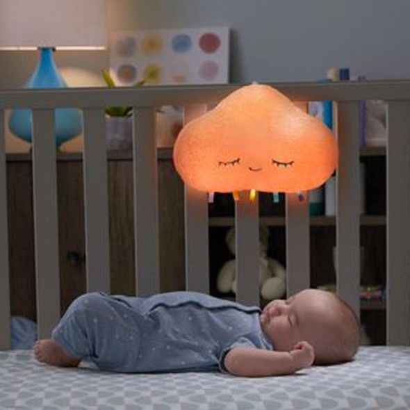 Fisher Price NEWBORN Плюшено облаче с бял шум , звуци и светлини.