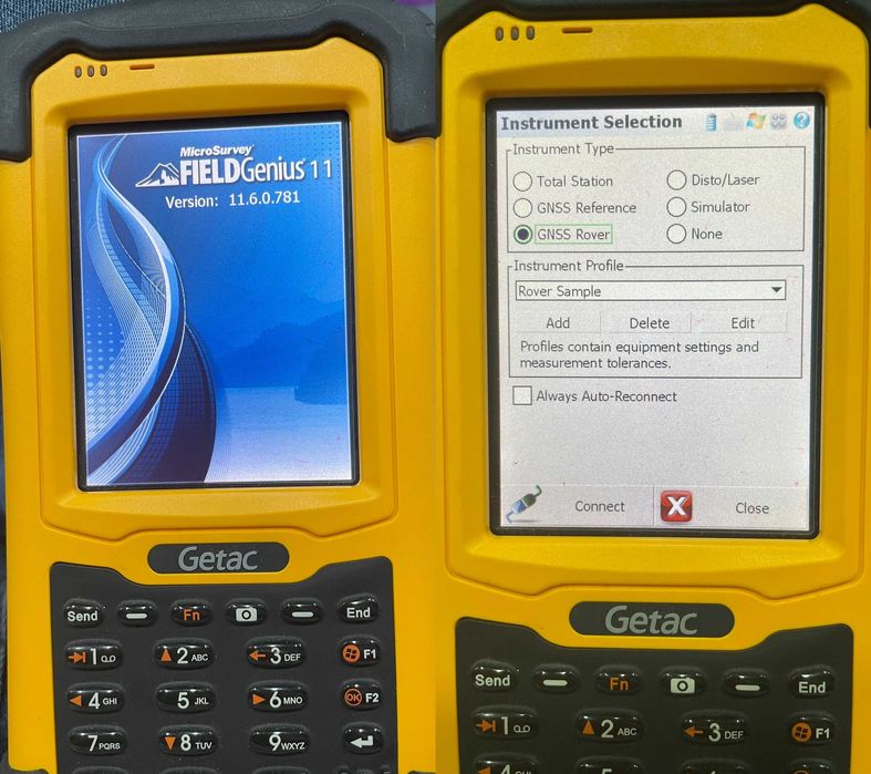 Controler NOU GETAC PS236 SurvCE 6, Fieldgenius 12 Surveypro 6