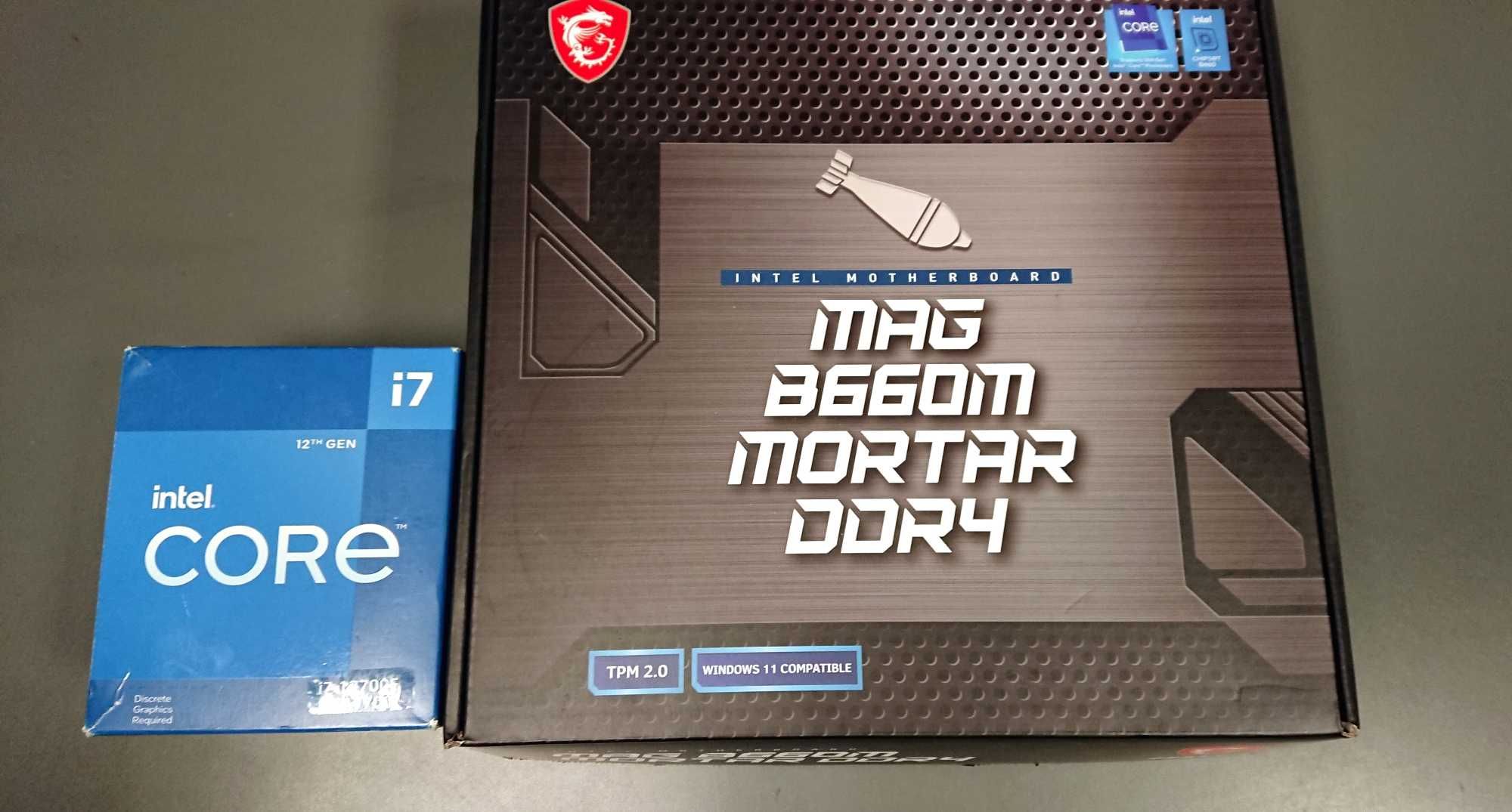 Мощен к-т Процесор i7-12700F + Дъно MSI MORTAR + 32GB RAM + 512GB SSD