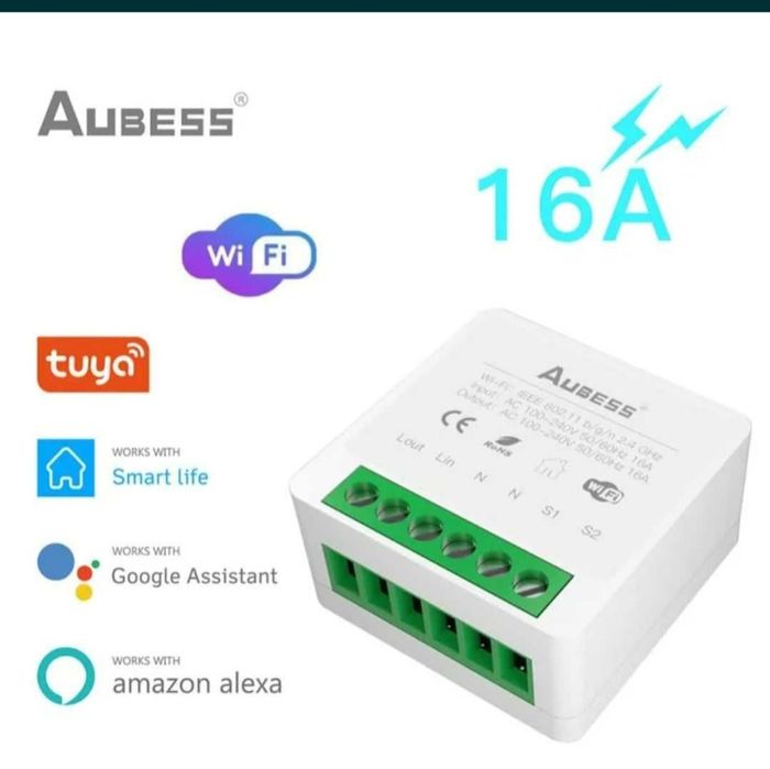 Умное реле wi-fi выключатель с поддержкой Алисы