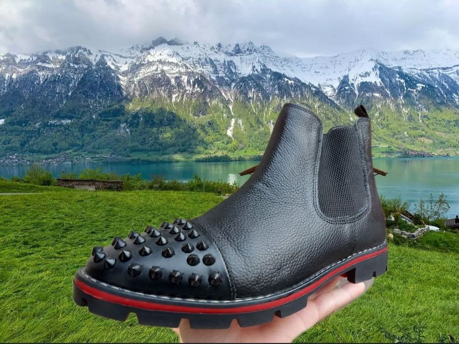 Oferta Toamna Ghete de Firma cu tinte / Piele Naturala 100%