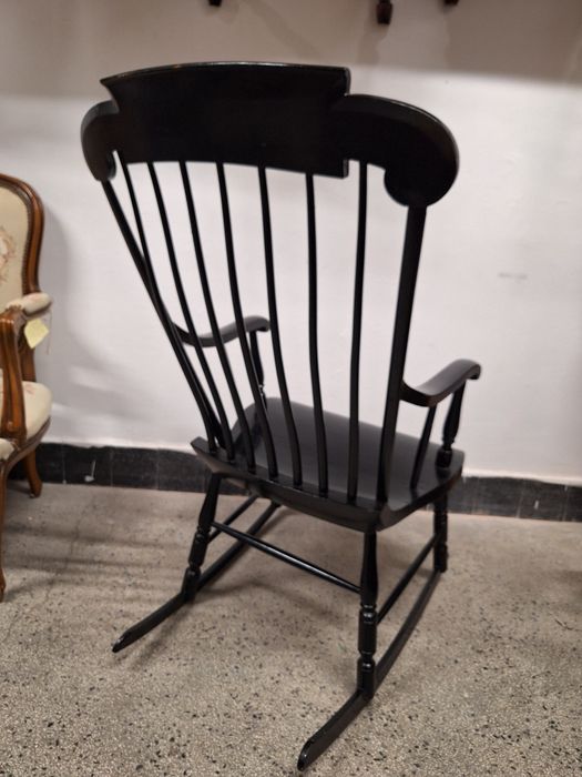 Античен Американски люлеещ стол Boston Rocker