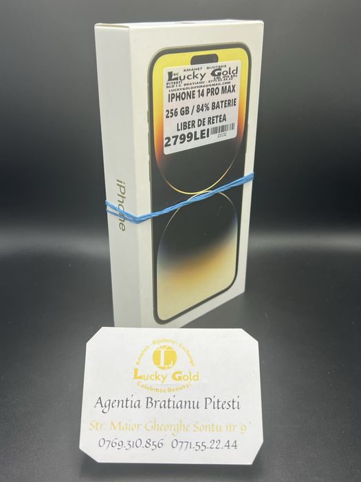 Iphone 14 pro max 256 gb 84% baterie cod 23132