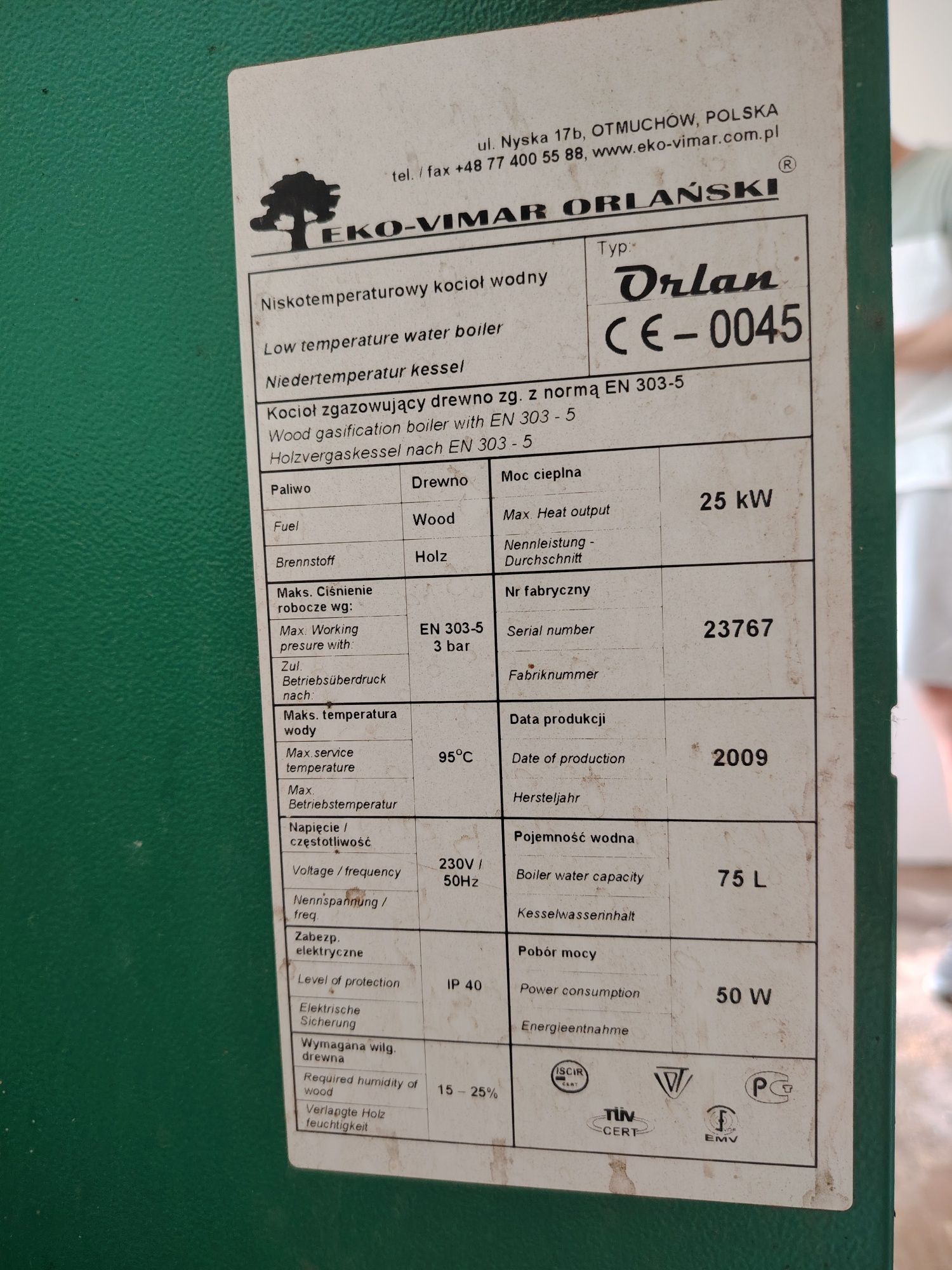 Centrală pe lemne cu gazeificare Orlan de la Romstal de 25kw
