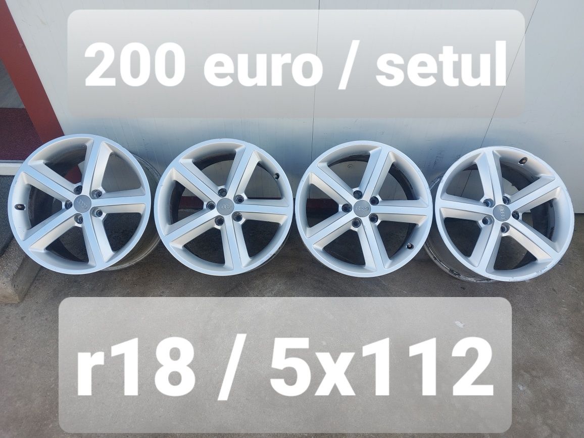 Jante aluminiu originale r18 / Audi Vw Skoda Seat / 5x112