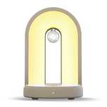 Incarcator WIRELESS, Lampa LED, Conexiune prin BLUETOOTH, alb/roz