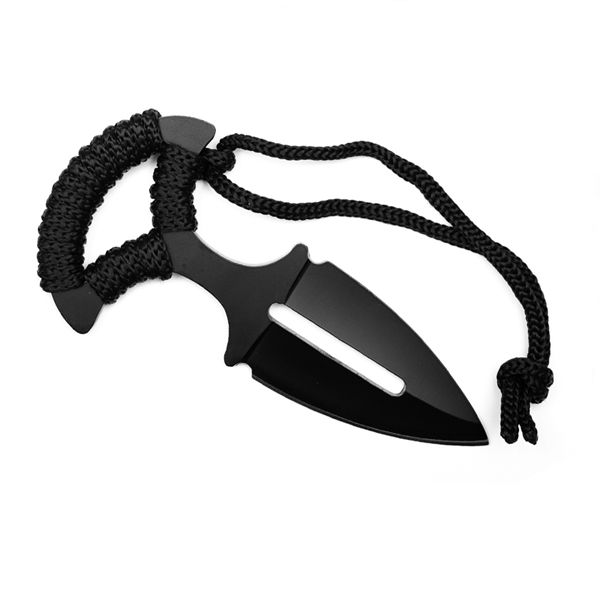 Cutit tactic pumnal, IdeallStore®, Black Knife, 13 cm, Otel inoxidabil