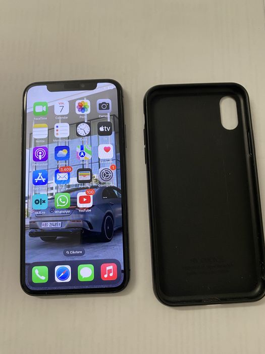 Iphone X , 256 gb. sanatate bat. 100% husa, folie
