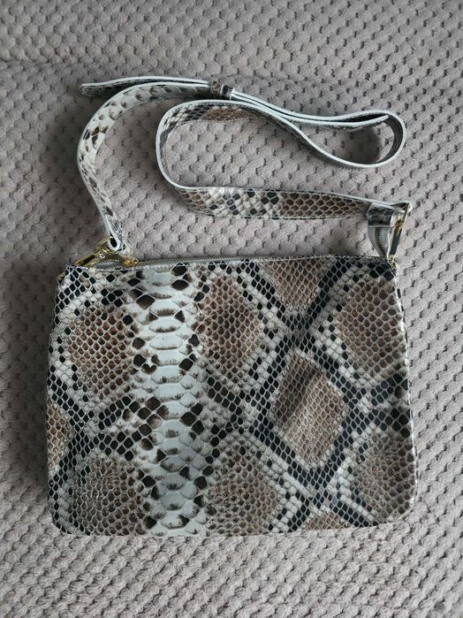 Geantă Piele Naturală MY BEST BAG FIRENZE -Snake Print (Made in Italy)