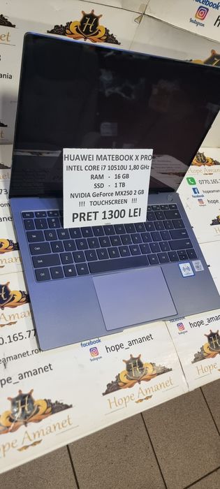 Hope Amanet P6 Laptop Huawei Matebook X Pro Touch-screen i7  #158959
