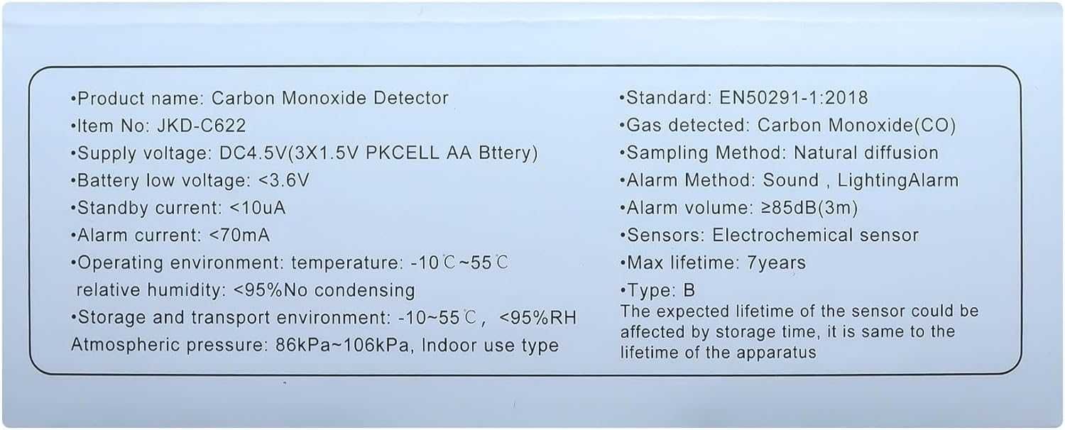 Senzor detector monoxid carbon CO