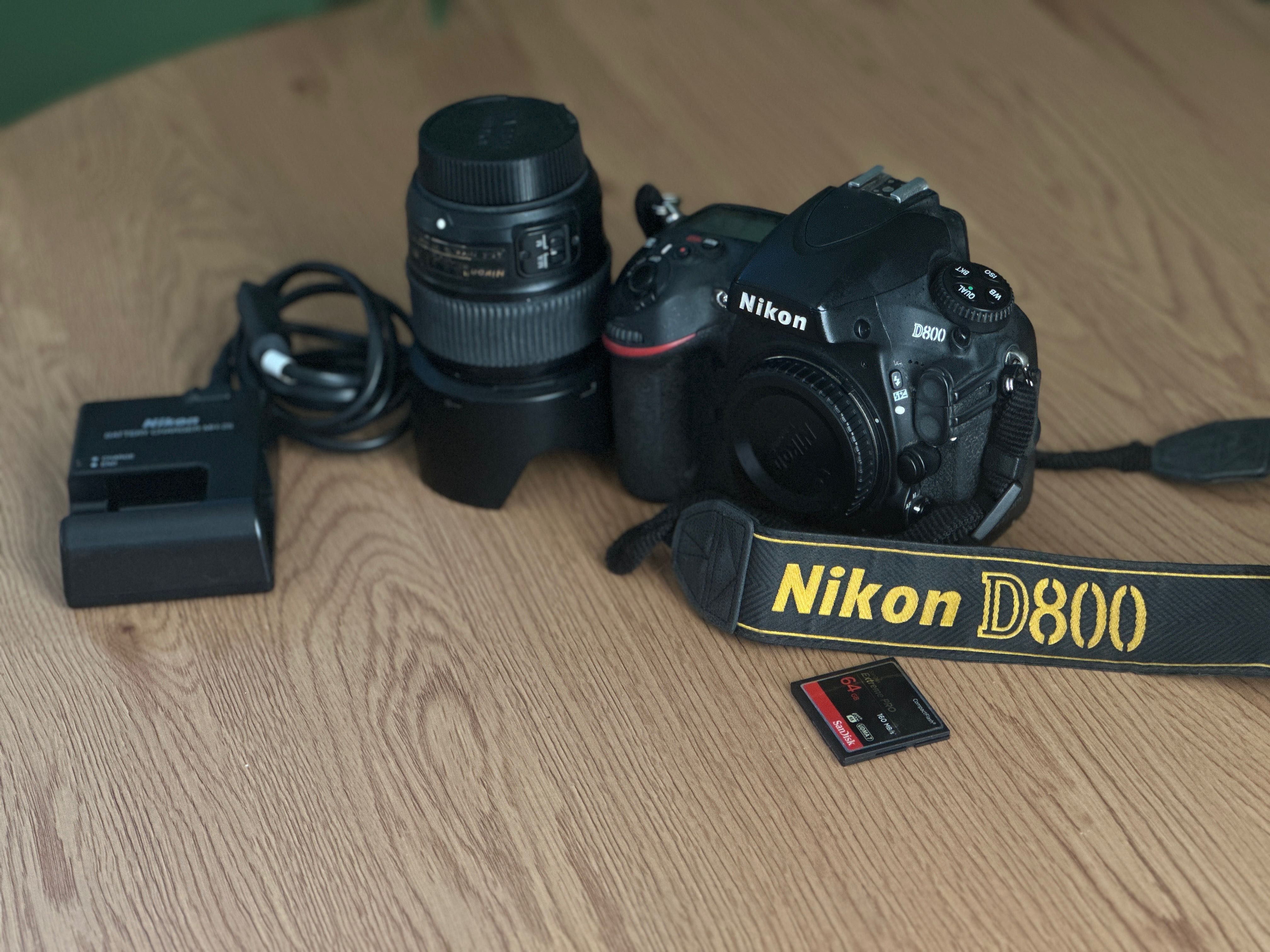 Nikon D800 - full frame si card 64gb