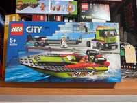LEGO City Transportor de barca de curse 60254, 238 piese