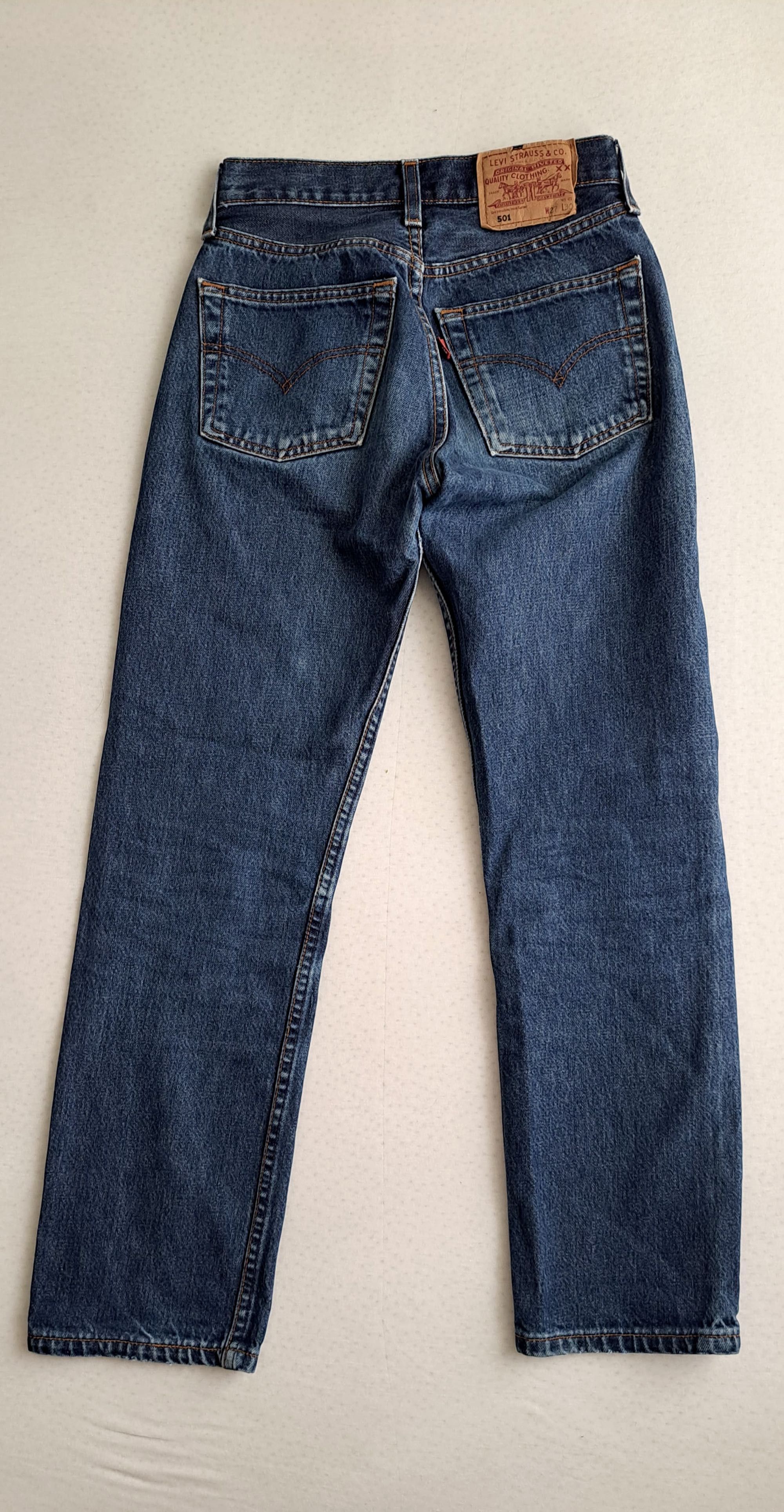 Jeans Levi's 501 W26 W27 XS albastru