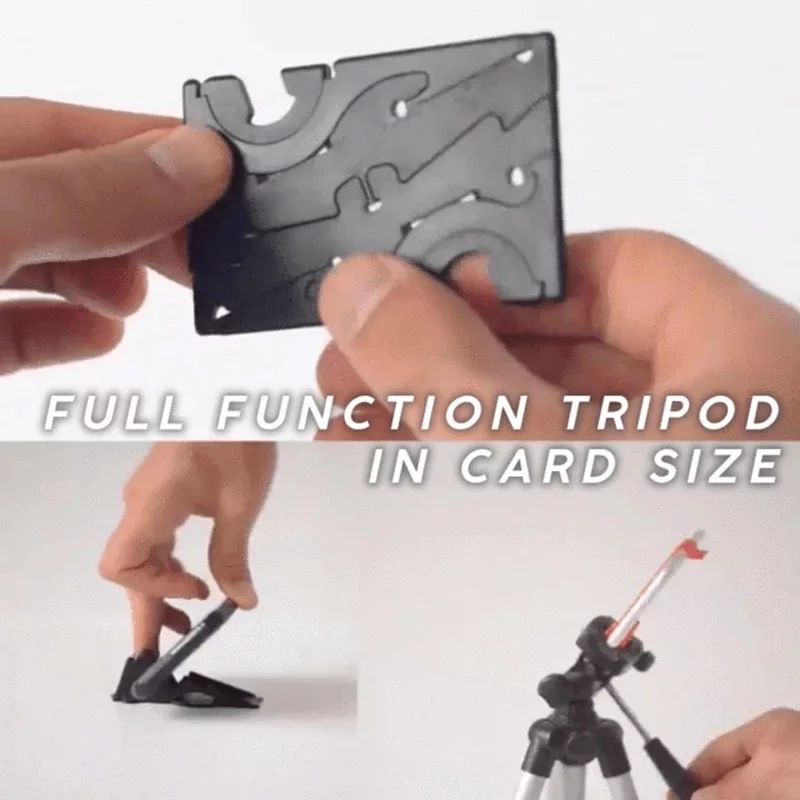 Suport telefon ultraportabil card cu unghi reglabil pocket tripod